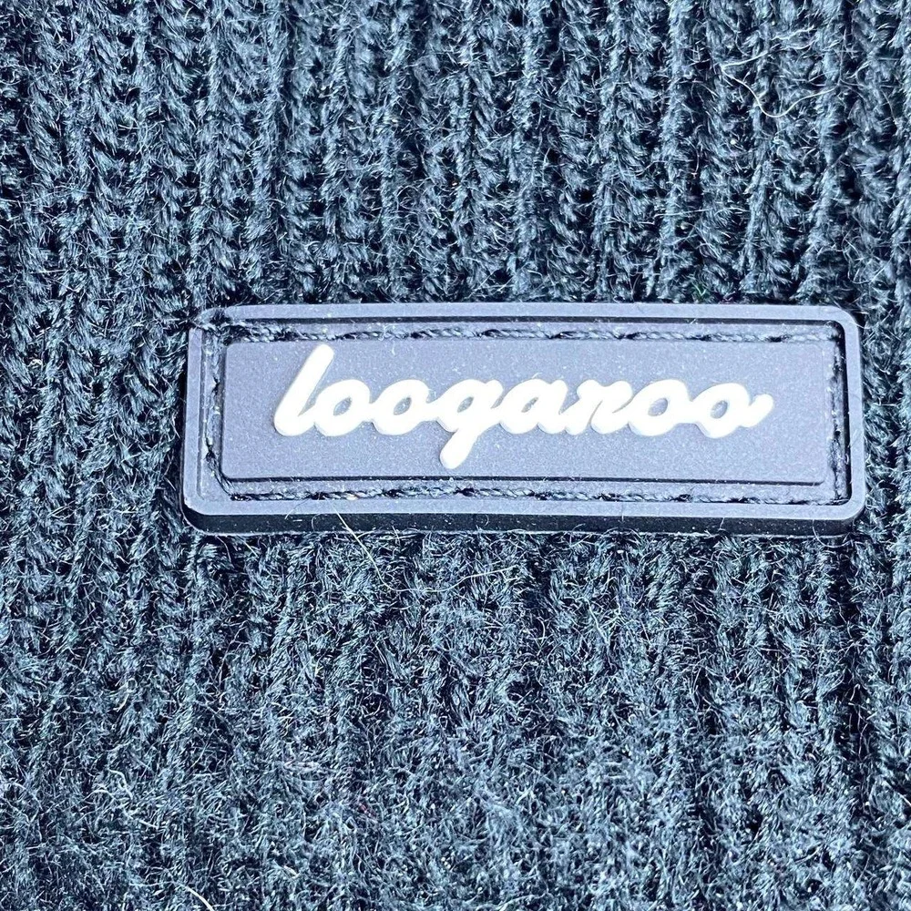 Looganoo Cincinnati Cyclones Beanie Mens One Size Black Hockey Rubber Patch‎ Hat